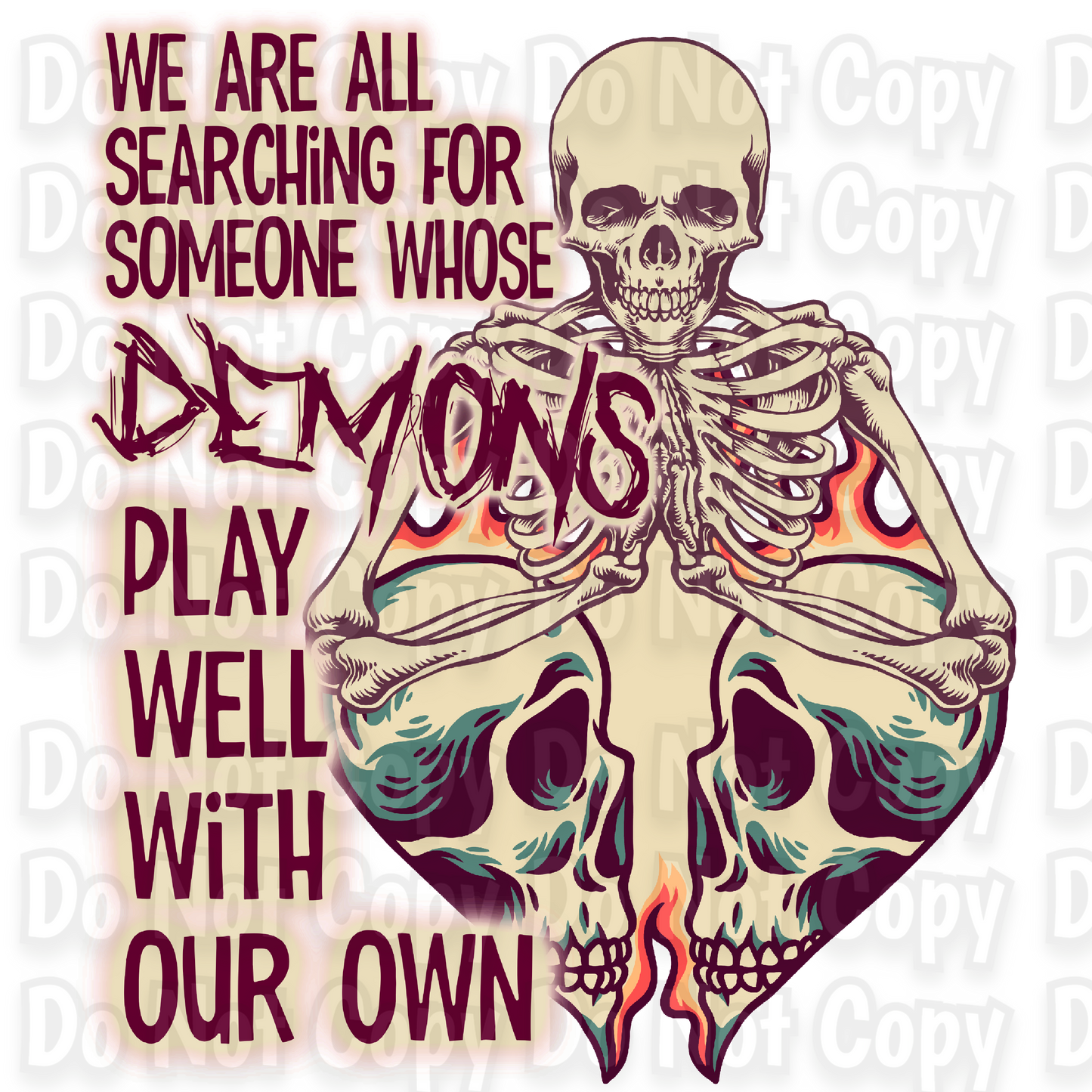 We Are All Searching for Someone Who's Demons Play Well with Ours PNG Bundle